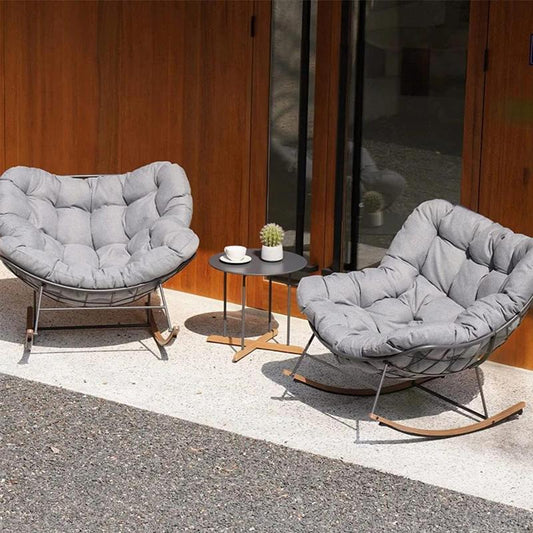 Indoor & Outdoor Royal Rocking Chairs with Cushions for Porch, Garden, Patio