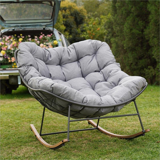 Indoor & Outdoor Royal Rocking Chairs with Cushions for Porch, Garden, Patio