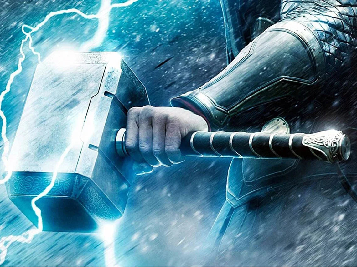 GOD OF THUNDER  HAMMER - Handcrafted Mjolnir